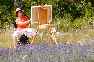 Ute Herrmann auf Studienreise in der Provence 2013